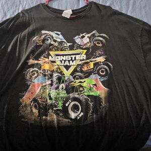 Kids Black Graphic T-Shirt